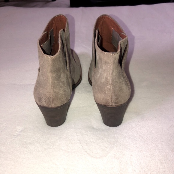 NWOT Lucky Brand Easa Brindle Suede Ankle Bootie Size 8.5 M - Picture 4 of 6